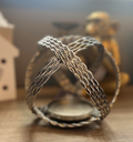 Medium Silver Ball Candle Holder