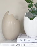 Flora Matt Oatmeal Vase