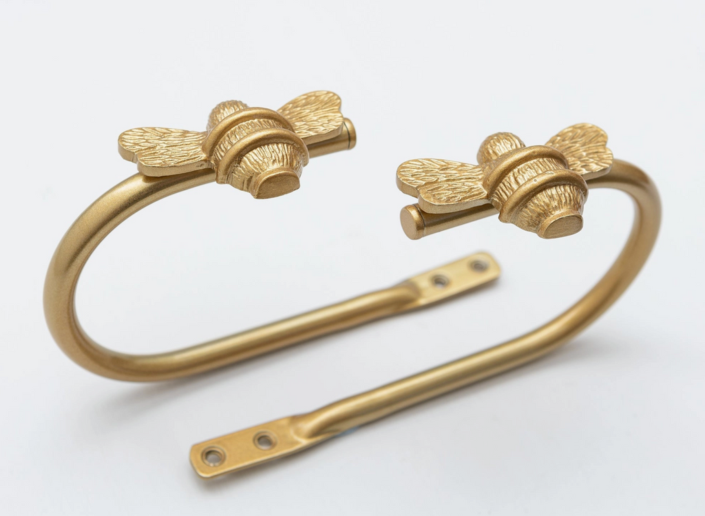 Bee Curtain holdback - Brass Finish