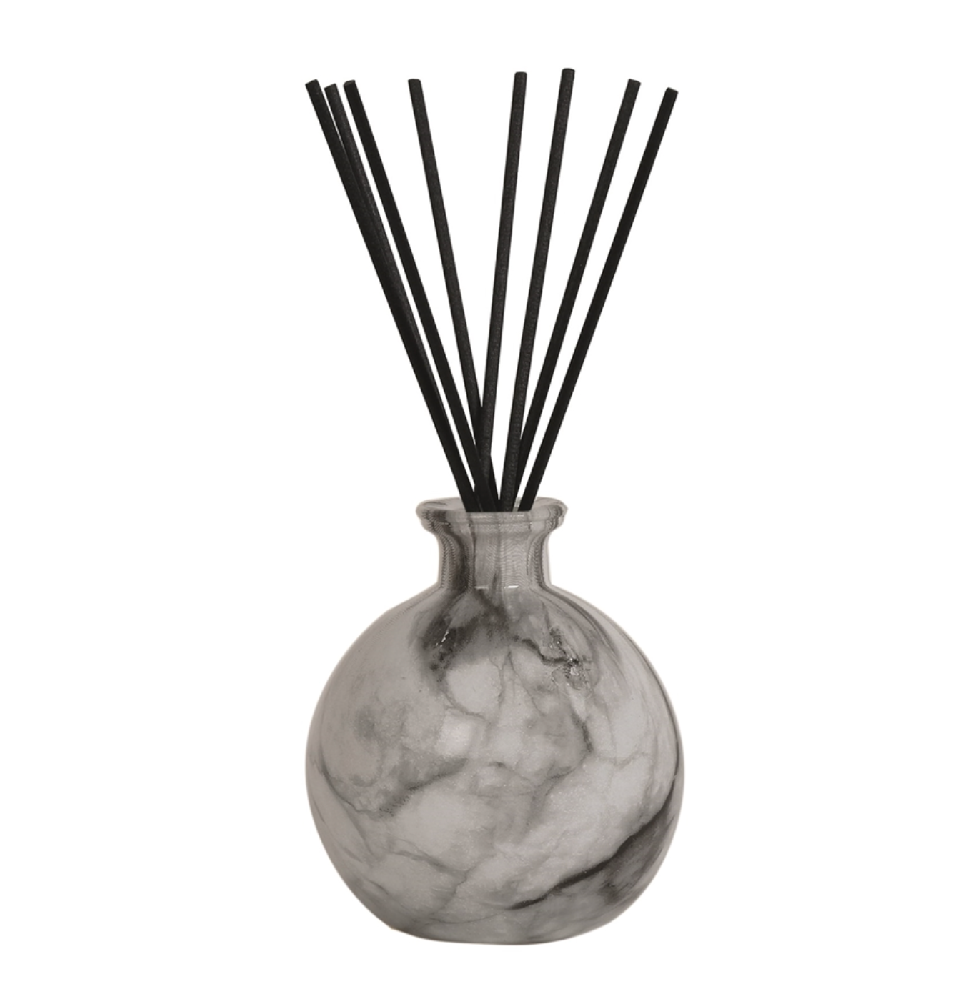Marble Effect Glass diffuser bottle & reeds - Small