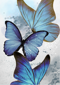Butterflies cluster (Blue) print