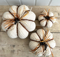 Knitted pumpkins - small