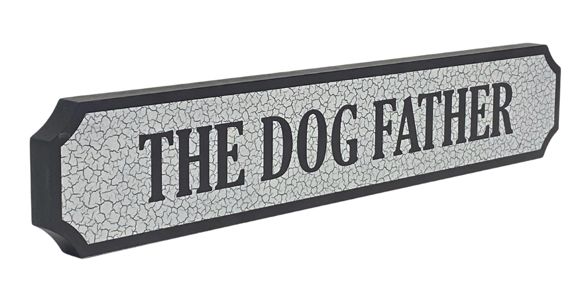 The Dog Father Vintage Block sign