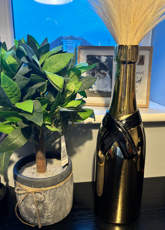 Champagne Bottle Vase