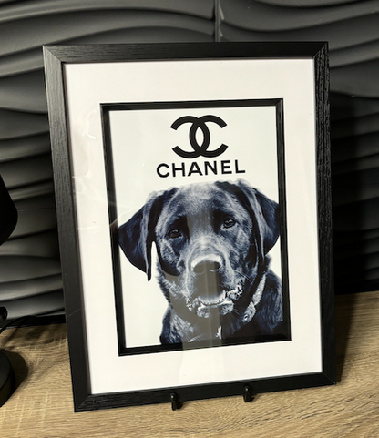 Black Labrador (designer inspired) print