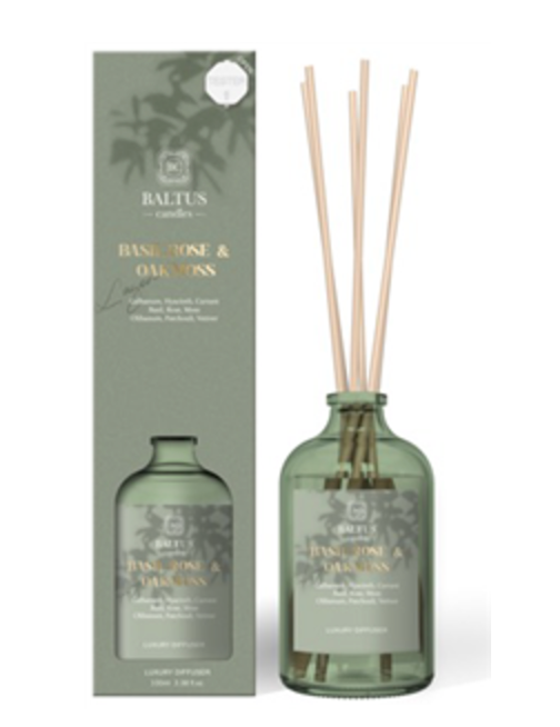 Luxe Lagom Luxury Reed Diffuser 90ml - Basil, Rose & Oakmoss