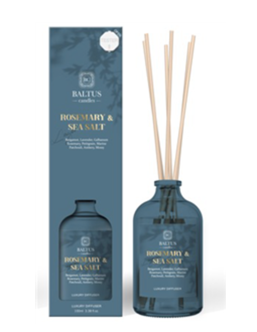 Luxe Lagom Luxury Reed Diffuser 90ml - Rosemary & Sea Salt