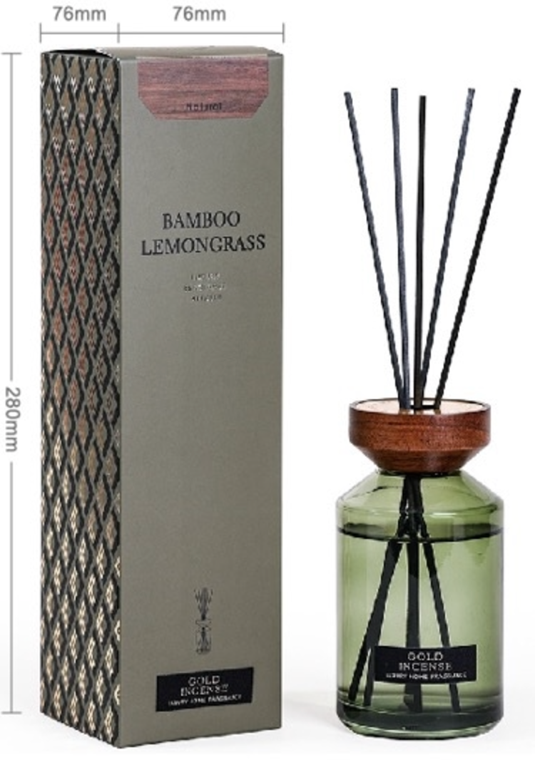 Luxury Reed Diffuser 200ml - Bamboo & Lemongrass