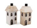 Wooden House Candle Holder - available in two colours