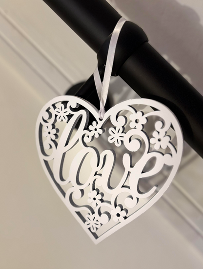 Fretwork Heart - available in two colours (Pre-order)