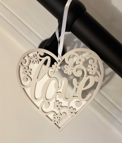 Fretwork Heart - available in two colours (Pre-order)