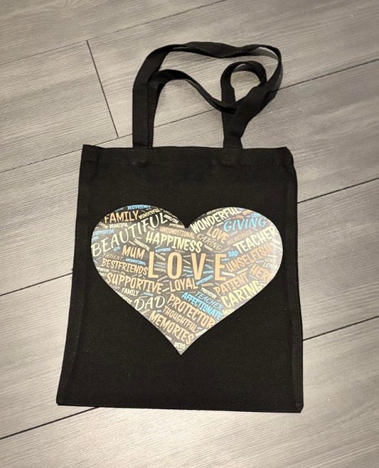 Family Love Heart Tote Bag