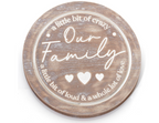 Our Family Round Plaque