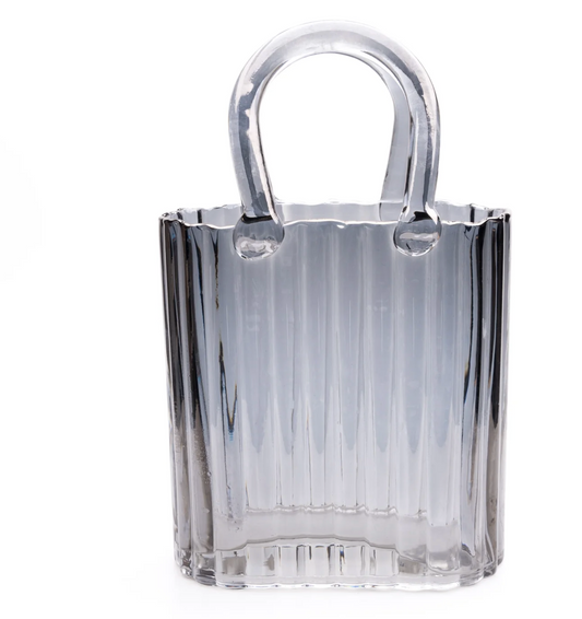 Charcoal Grey Large Handbag Vase