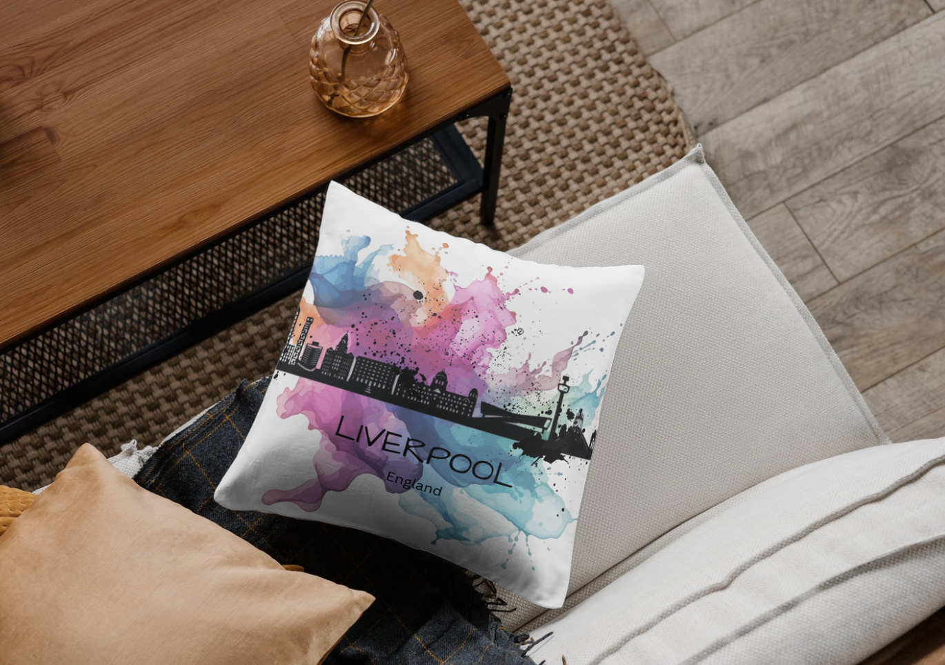 City Skyline (UK) Cushion