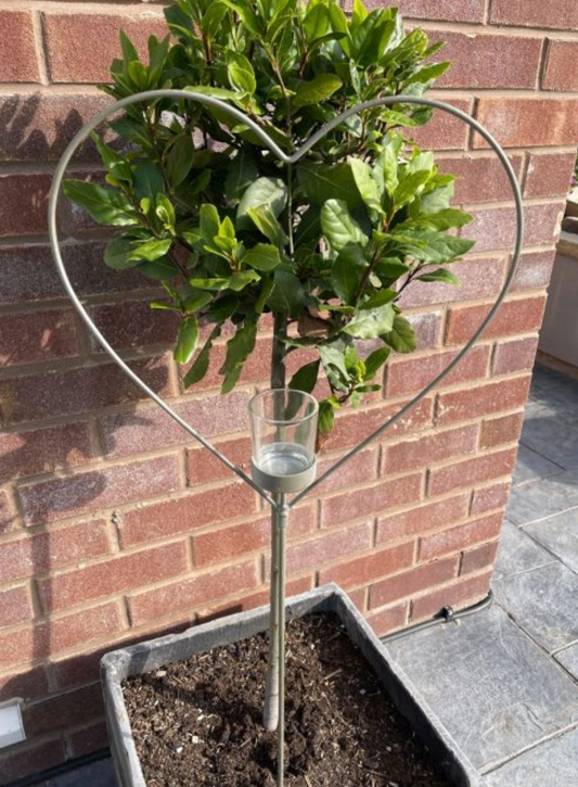 Metal Heart candle holder holder
