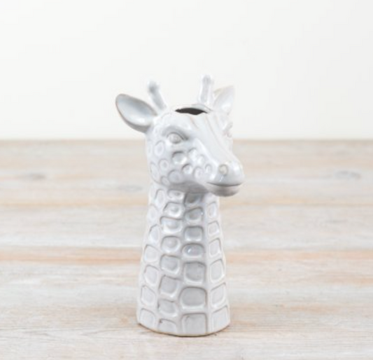 White Giraffe Vase