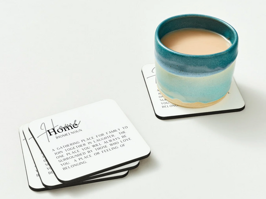 Home wordart coaster