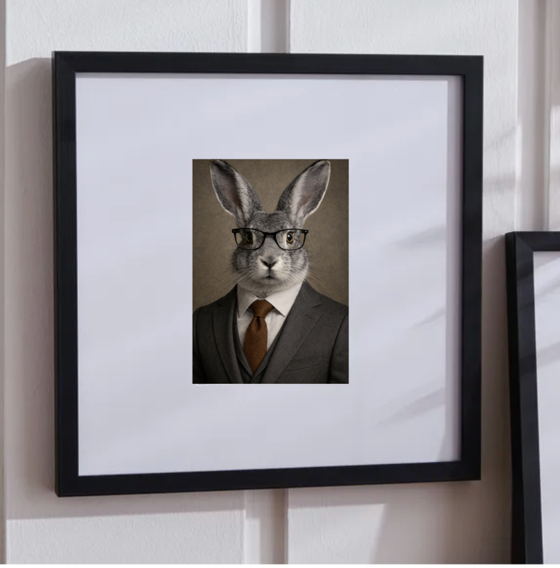 Forest Hare framed art