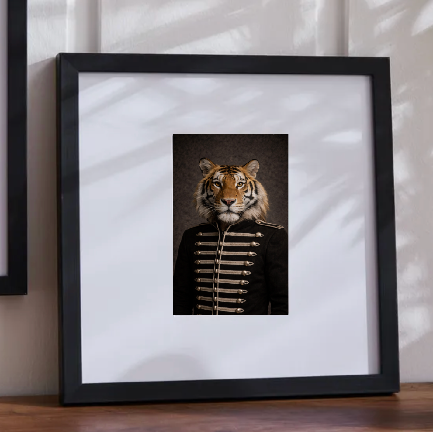 Jungle Military Tiger Framed art