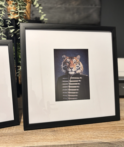 Jungle Military Tiger Framed art