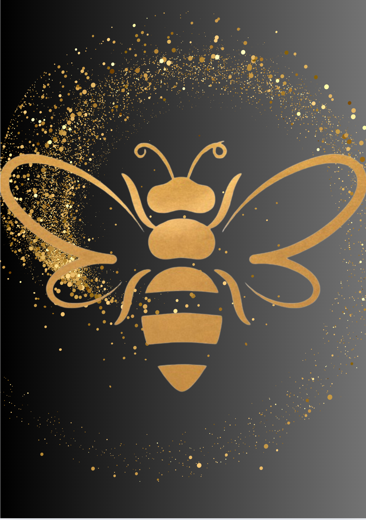 Golden Bee Gradient print