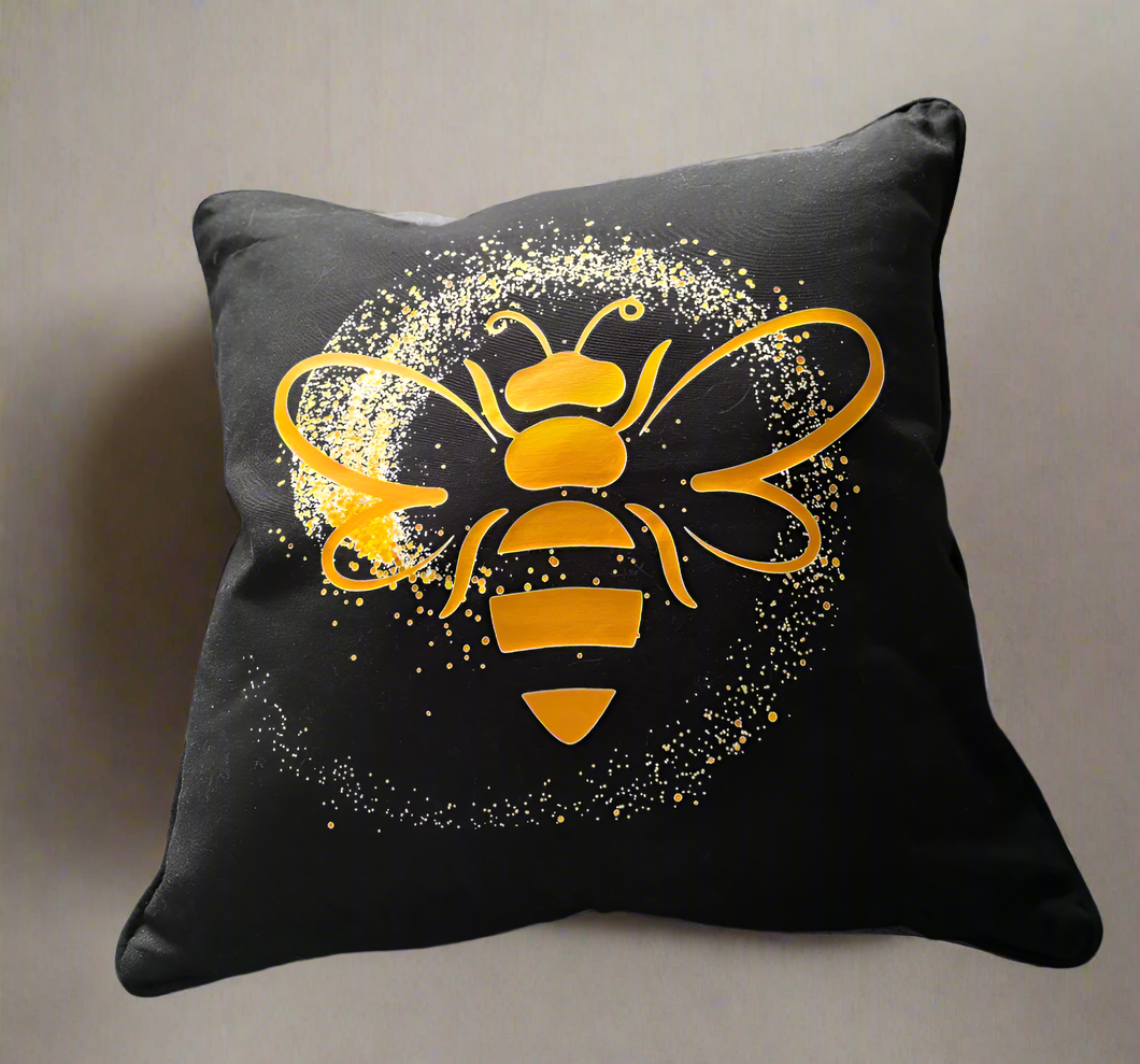 Golden Bee Cushion