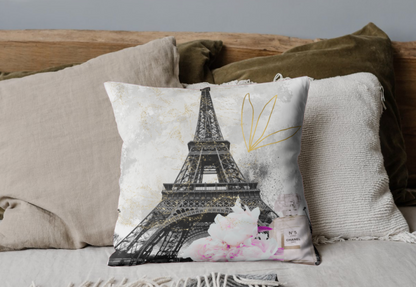 Say it with Paris throw Cushion