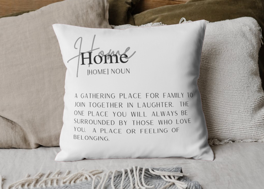 Home word art Cushion