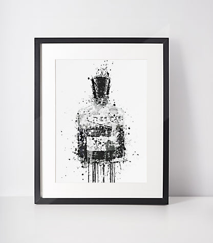 Belief Mens Aftershave Bottle Wall Art Print - available in different sizes
