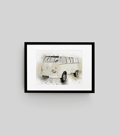 Campervan Wall Art Print - available in different sizes