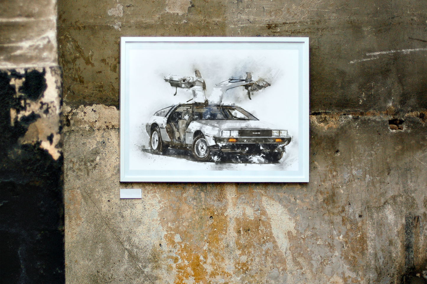 DeLorean Classic Car Wall Art Print - available in different sizes