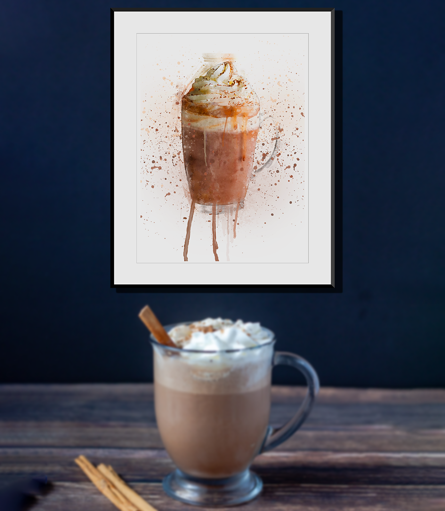 Hot Chocolate Wall Art Print - available in different sizes