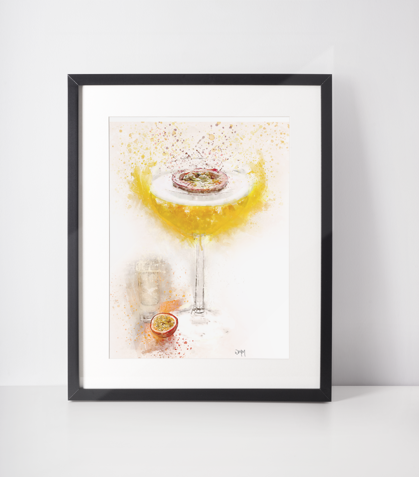 Pornstar Martini Cocktail Wall Art Print - available in different sizes
