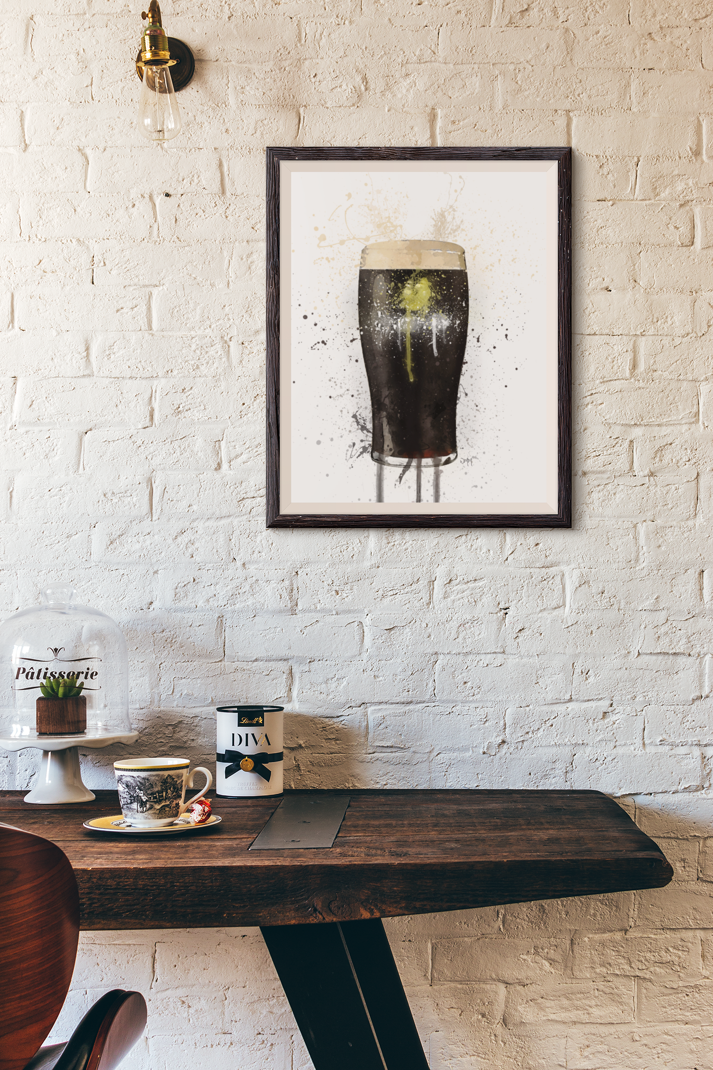 Stout Glass Wall Art Print - available in different sizes