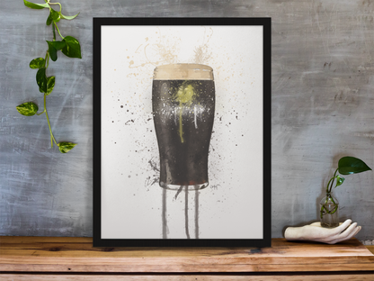 Stout Glass Wall Art Print - available in different sizes