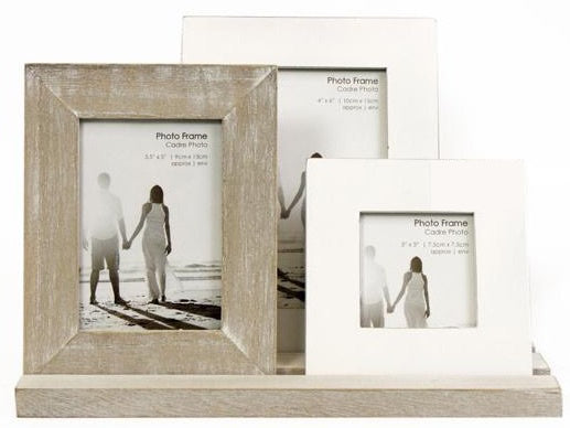 RUSTIC PICTURE FRAMES ON A TRAY