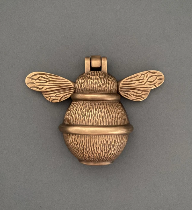 Brass Bee Knocker  - in various colours