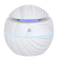 SMALL ROUND WHITE GREY GRAIN AROMA DIFFUSER
