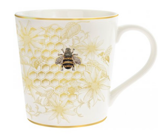 GOLD BEE HIVE MUG