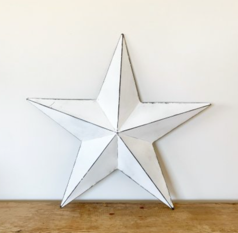 VINTAGE WHITE BARN STAR - available in various sizes (Collection only)