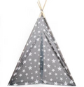 Grey And White Stars Tepee 160cm