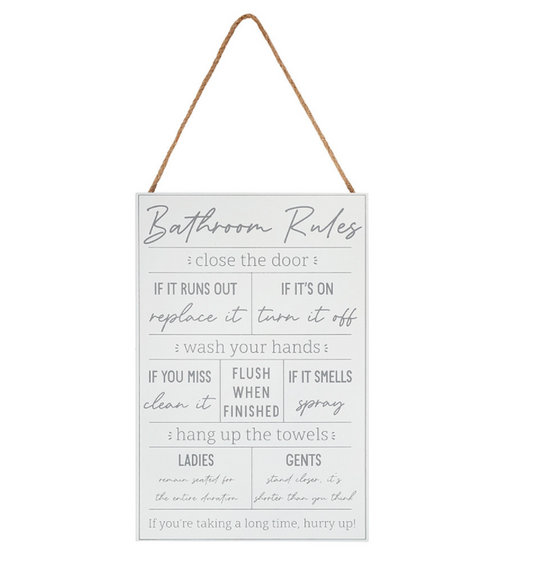 BATHROOM RULES
