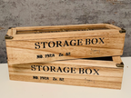 WOODEN COMPARTMENT STORAGE BOX  - 34CM