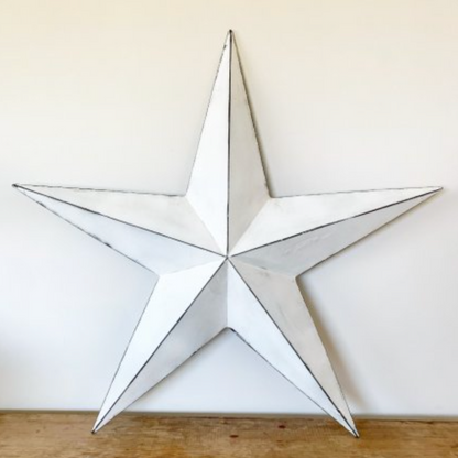 VINTAGE WHITE BARN STAR - available in various sizes (Collection only)