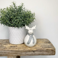 PLUMP GREY SCARF REINDEER - available in 2 sizes