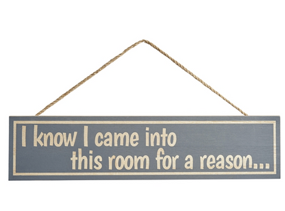 Came Into This Room Hanging Wooden Sign