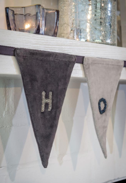 Beaded HOHOHO Bunting