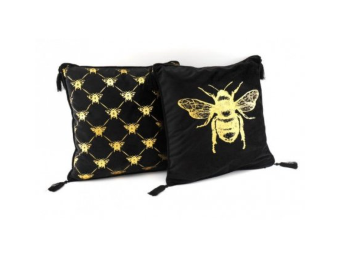 Bee scatter cushions 40 cm