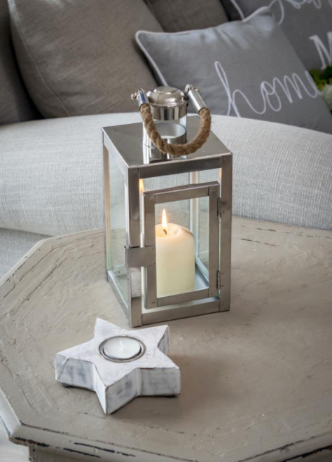 27cm Rope/Metal Lantern